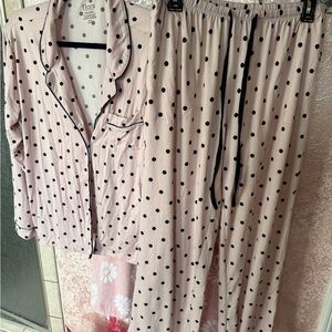 Flora Nikrooz Blush Polka Dot Pajama Set